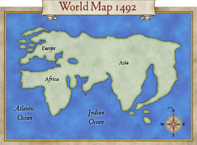 christopher columbus world map